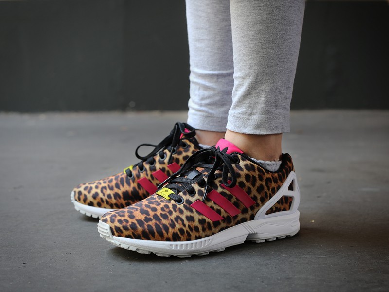 adidas zx flux femme leopard noir